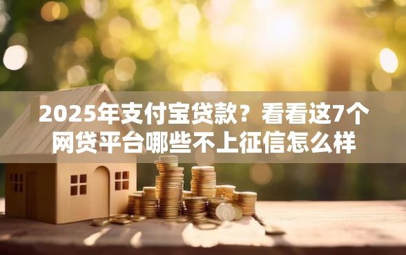 2025年支付宝贷款？看看这7个网贷平台哪些不上征信怎么样