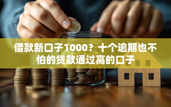 借款新口子1000？十个逾期也不怕的贷款通过高的口子
