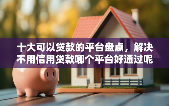 十大可以贷款的平台盘点，解决不用信用贷款哪个平台好通过呢的问题
