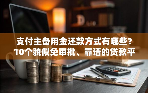 支付主备用金还款方式有哪些？10个貌似免审批、靠谱的贷款平台合集