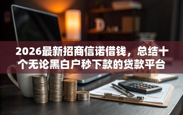 2026最新招商信诺借钱，总结十个无论黑白户秒下款的贷款平台！
