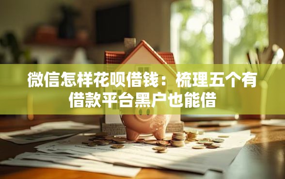 微信怎样花呗借钱：梳理五个有借款平台黑户也能借