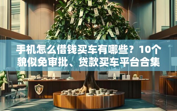 手机怎么借钱买车有哪些？10个貌似免审批、贷款买车平台合集