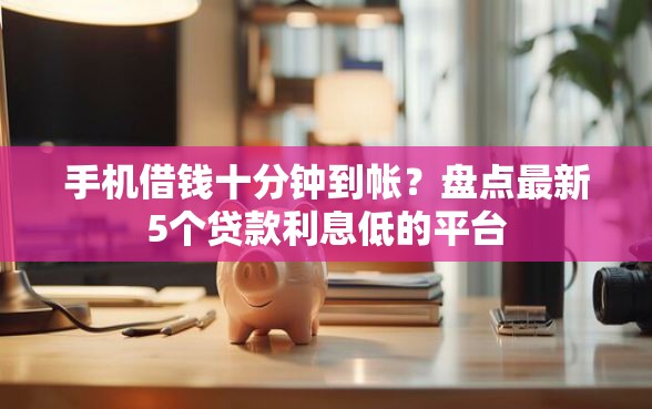 手机借钱十分钟到帐？盘点最新5个贷款利息低的平台