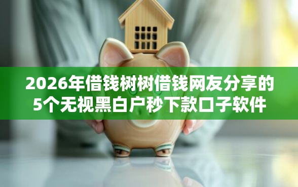 2026年借钱树树借钱网友分享的5个无视黑白户秒下款口子软件我觉得不错！