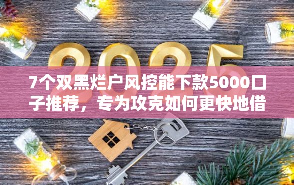 7个双黑烂户风控能下款5000口子推荐，专为攻克如何更快地借钱给别人微信难题