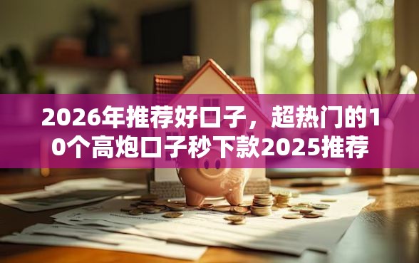 2026年推荐好口子，超热门的10个高炮口子秒下款2025推荐