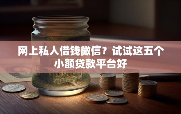 网上私人借钱微信？试试这五个小额贷款平台好