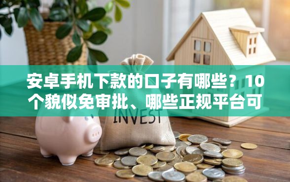 安卓手机下款的口子有哪些？10个貌似免审批、哪些正规平台可以借钱合集
