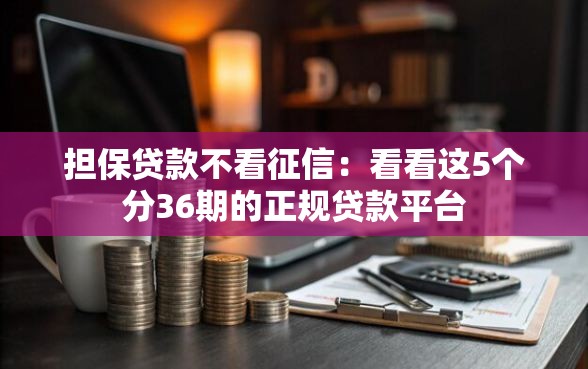 担保贷款不看征信：看看这5个分36期的正规贷款平台