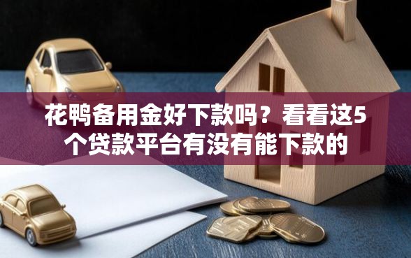 花鸭备用金好下款吗？看看这5个贷款平台有没有能下款的