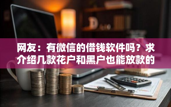 网友：有微信的借钱软件吗？求介绍几款花户和黑户也能放款的平台