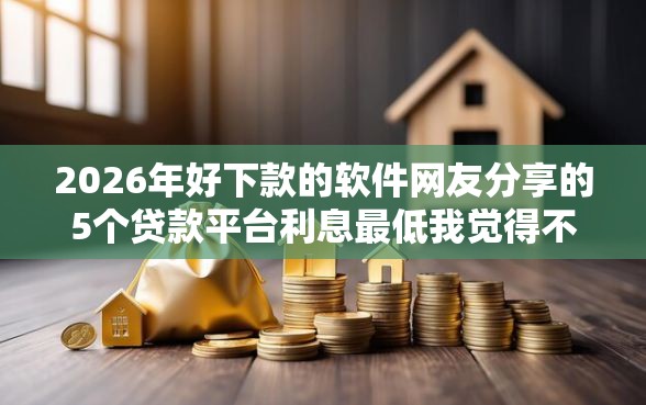2026年好下款的软件网友分享的5个贷款平台利息最低我觉得不错！