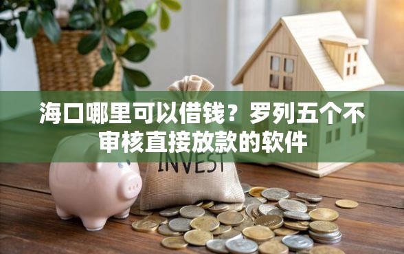 海口哪里可以借钱？罗列五个不审核直接放款的软件