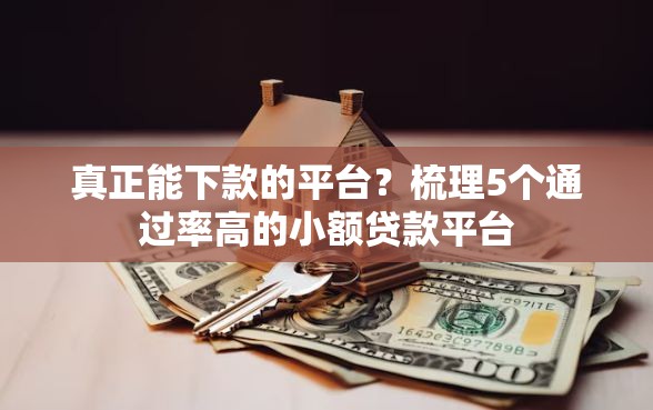 真正能下款的平台？梳理5个通过率高的小额贷款平台