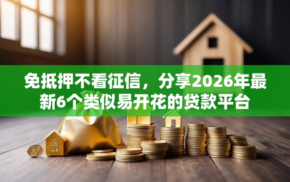 免抵押不看征信，分享2026年最新6个类似易开花的贷款平台
