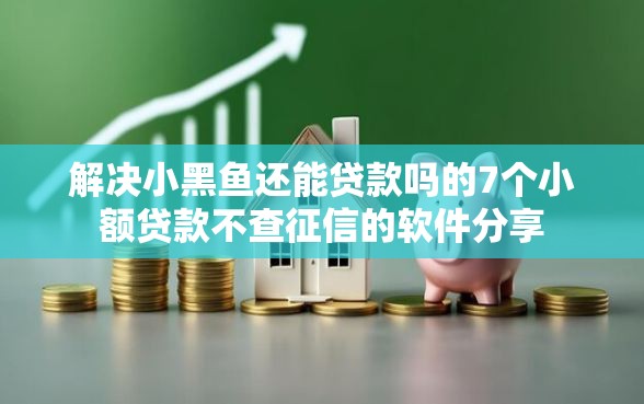 解决小黑鱼还能贷款吗的7个小额贷款不查征信的软件分享