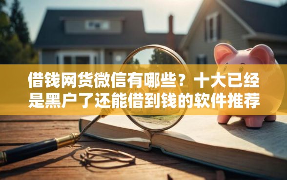 借钱网货微信有哪些?十大已经是黑户了还能借到钱的软件推荐 借钱网货微信有哪些?十大已经是黑户了还能借到钱的软件推荐