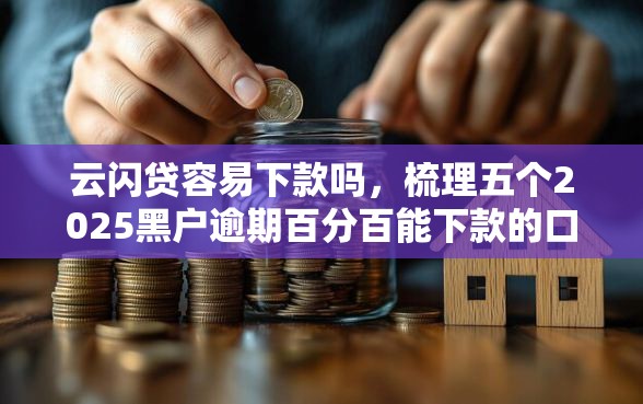云闪贷容易下款吗，梳理五个2025黑户逾期百分百能下款的口子