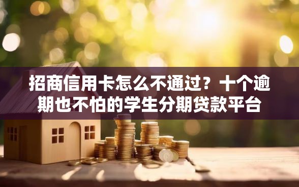 招商信用卡怎么不通过？十个逾期也不怕的学生分期贷款平台