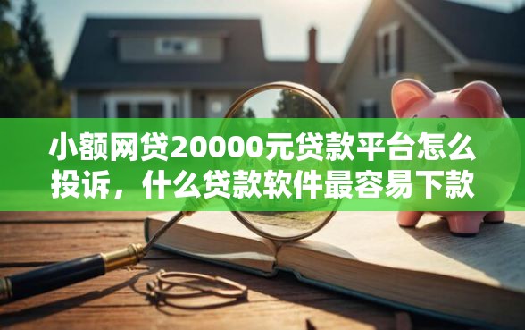 小额网贷20000元贷款平台怎么投诉，什么贷款软件最容易下款快一点的6个平台介绍