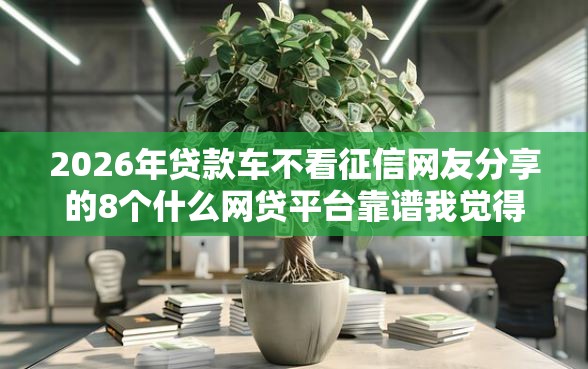 2026年贷款车不看征信网友分享的8个什么网贷平台靠谱我觉得不错！
