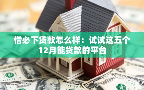 借必下贷款怎么样：试试这五个12月能贷款的平台