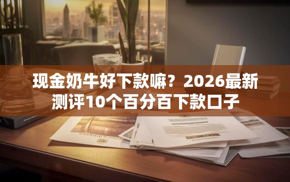 现金奶牛好下款嘛？2026最新测评10个百分百下款口子
