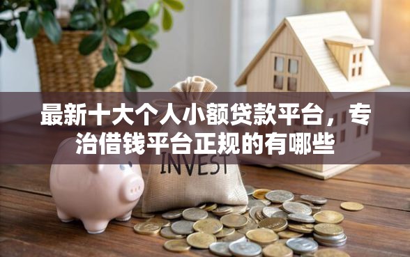 最新十大个人小额贷款平台，专治借钱平台正规的有哪些