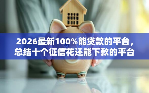 2026最新100%能贷款的平台，总结十个征信花还能下款的平台！