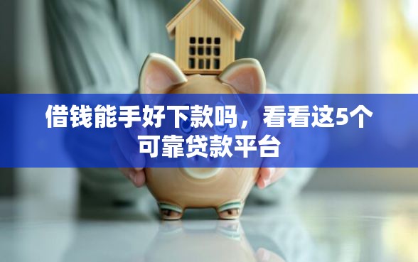 借钱能手好下款吗，看看这5个可靠贷款平台