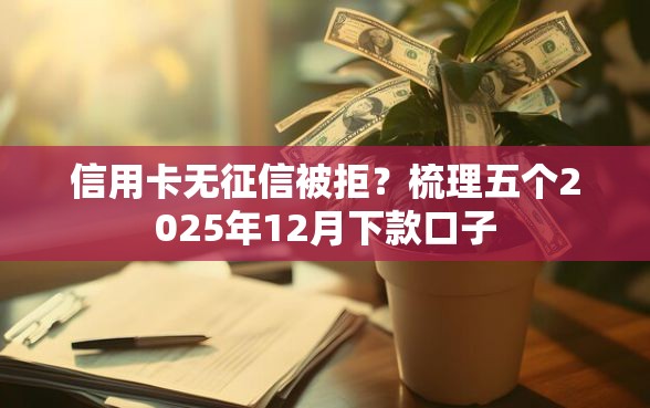 信用卡无征信被拒？梳理五个2025年12月下款口子
