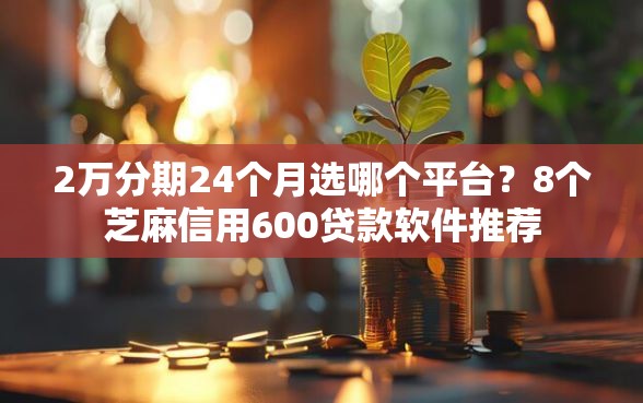 2万分期24个月选哪个平台？8个芝麻信用600贷款软件推荐