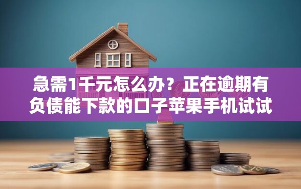 急需1千元怎么办？正在逾期有负债能下款的口子苹果手机试试这8个无门槛平台