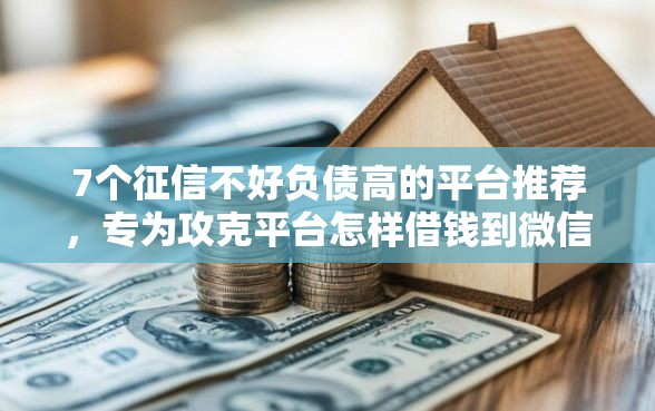 7个征信不好负债高的平台推荐，专为攻克平台怎样借钱到微信难题