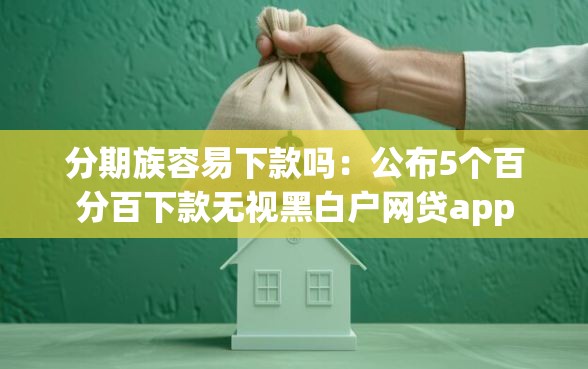 分期族容易下款吗：公布5个百分百下款无视黑白户网贷app