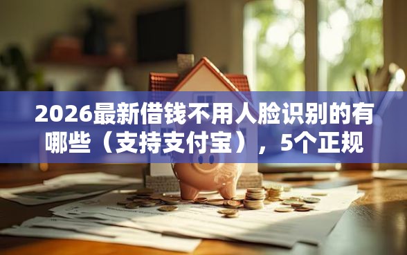 2026最新借钱不用人脸识别的有哪些（支持支付宝），5个正规网贷平台无私分享