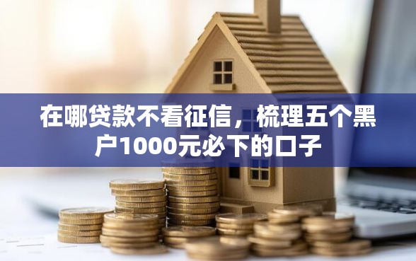 在哪贷款不看征信，梳理五个黑户1000元必下的口子