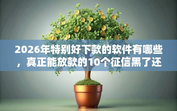 2026年特别好下款的软件有哪些，真正能放款的10个征信黑了还能借钱的平台推荐