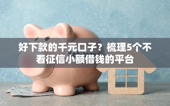 好下款的千元口子？梳理5个不看征信小额借钱的平台