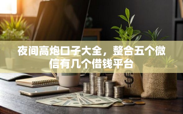 夜间高炮口子大全，整合五个微信有几个借钱平台