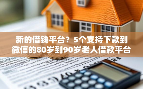 新的借钱平台？5个支持下款到微信的80岁到90岁老人借款平台推荐
