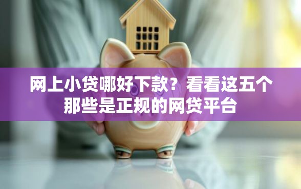 网上小贷哪好下款？看看这五个那些是正规的网贷平台