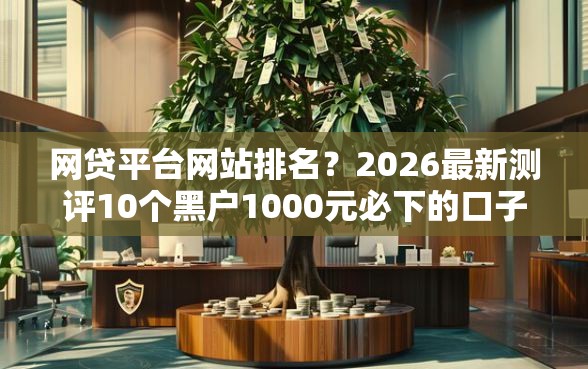 网贷平台网站排名？2026最新测评10个黑户1000元必下的口子