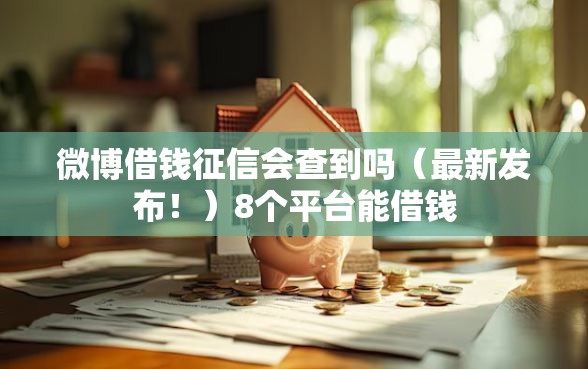 微博借钱征信会查到吗（最新发布！）8个平台能借钱