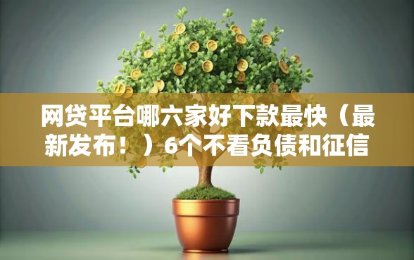 网贷平台哪六家好下款最快(最新发布!)6个不看负债和征信的平台 网贷平台哪六家好下款最快(最新发布!)6个不看负债和征信的平台