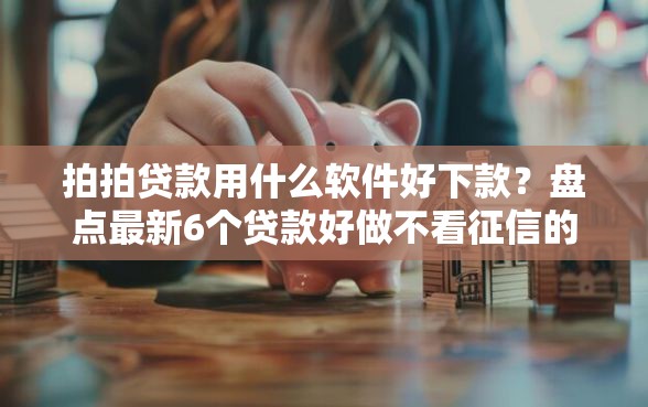 拍拍贷款用什么软件好下款？盘点最新6个贷款好做不看征信的平台