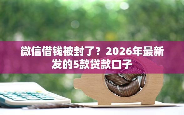 微信借钱被封了?2026年最新发的5款贷款口子 微信借钱被封了?2026年最新发的5款贷款口子