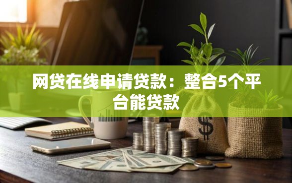 网贷在线申请贷款：整合5个平台能贷款
