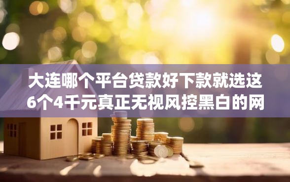 大连哪个平台贷款好下款就选这6个4千元真正无视风控黑白的网贷app